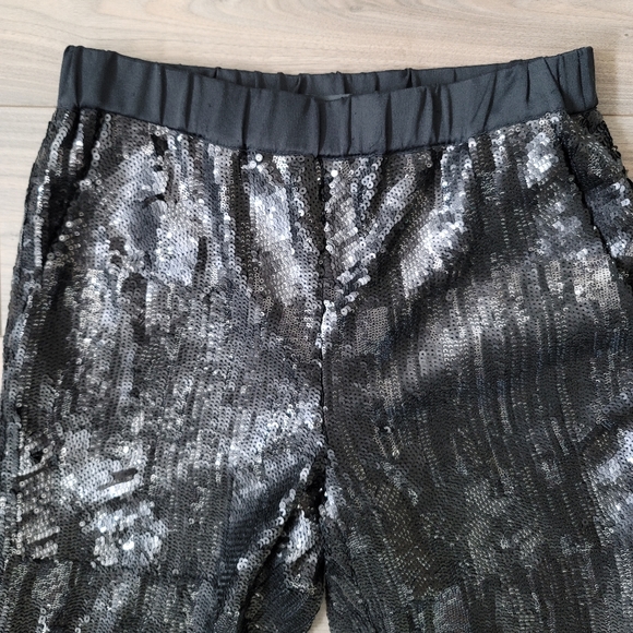 Trouvé Black Sequin Pants - Size S - Picture 16 of 17